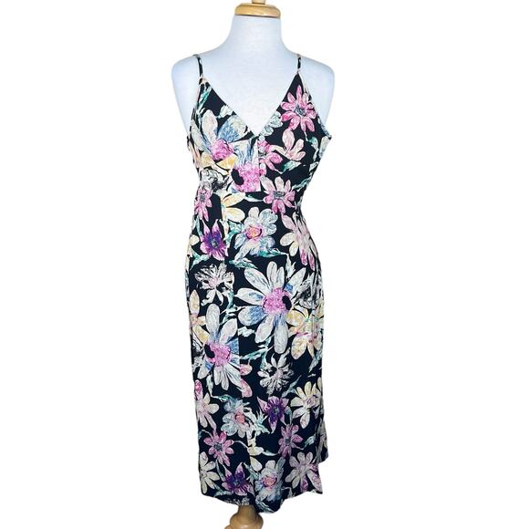 Urban Outfitters Women’s Floral Sleeveless Midi Sun Dress with Slit Size S NWT - Picture 1 of 15